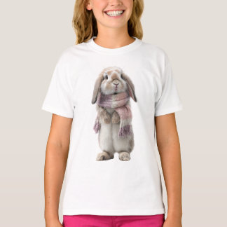 Camiseta Lenço Aconchegante Bunny Rabbit Crianças