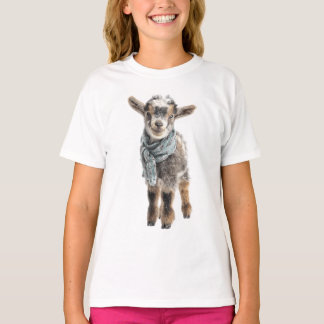Camiseta Lenço Adoravelmente Aconchegante Cabrito Infantil