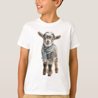 Camiseta Lenço Adoravelmente Aconchegante Cabrito Infantil