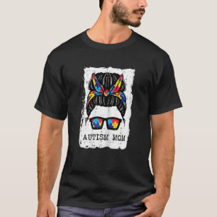 Camiseta Lenço de Bandana com Coque Desgrenhado Feminino Mã