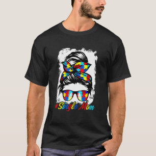 Camiseta Lenço de Cabelo Desgrenhado Mãe Solteira Meninas M