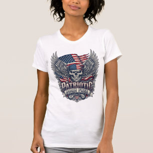 Camiseta Lenço Patriótico Rocker Glória Antiga Música Rock 