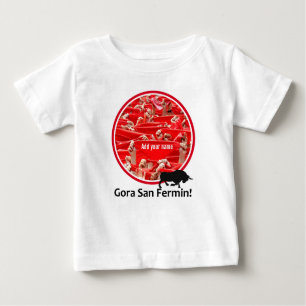 Camiseta lenço personalizado, San Fermin encierro, logotipo