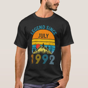 Camiseta Lenda aniversário de 30 anos Desde Julho De 1992 V