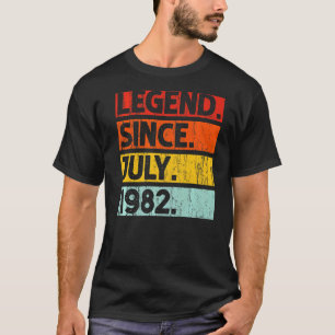 Camiseta Lenda aniversário de 40 anos desde julho de 1982 4