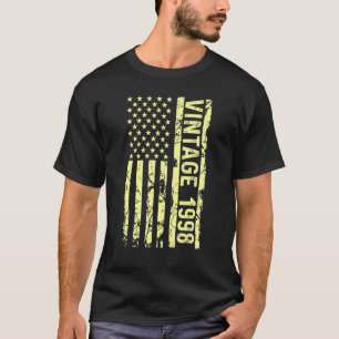 Camiseta Lenda Bandeira Vintage EUA Desde 1998 Para Homens