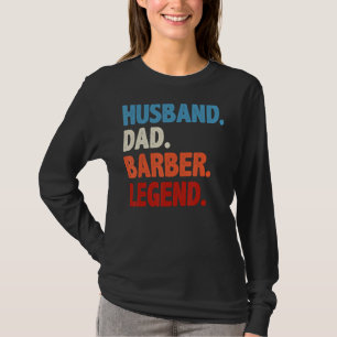 Camiseta Lenda Barber do Pai Marido - Engraçado Mens Hairdr