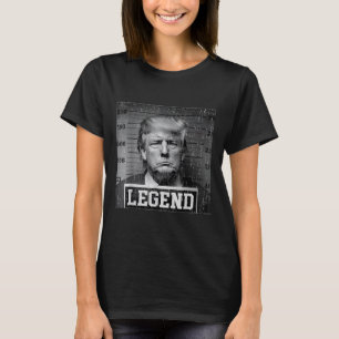 Camiseta Lenda da foto da ficha criminal do presidente Trum