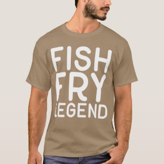 Camiseta Lenda da Fritada de Peixe família engraçada