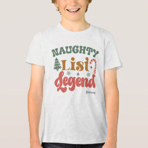 Camiseta Lenda da Lista Travessa de Natal para Crianças