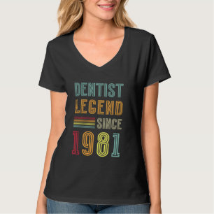 Camiseta Lenda da Odontologia 1981 44 Anos Médico 44º Anive
