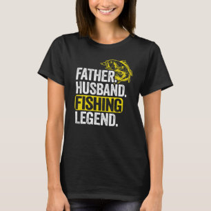 Camiseta Lenda da Pesca de Robalo Marido Pai Homem