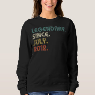 Camiseta Lenda de 10 anos desde julho de 2012 10º aniversár