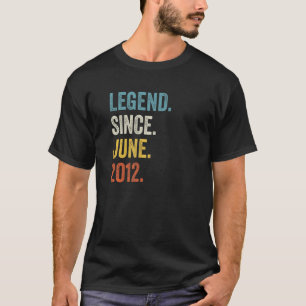 Camiseta Lenda de 10 anos desde junho de 2012 10º aniversár