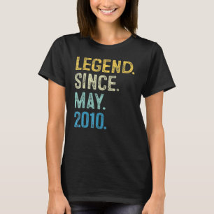 Camiseta Lenda De 12 Anos Desde O Aniversário De 12 De Julh