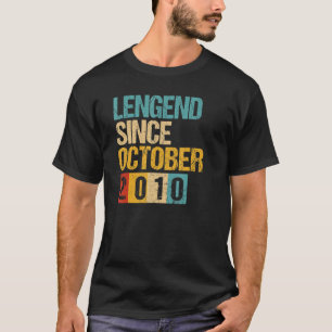 Camiseta Lenda De 12 Anos Desde Outubro De 2010 12