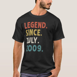 Camiseta Lenda De 13 Anos Desde Julho De 2009 13 Aniversári