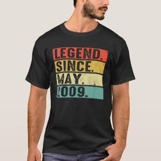 Camiseta Lenda De 13 Anos Desde Maio De 2009 13 Birthday G