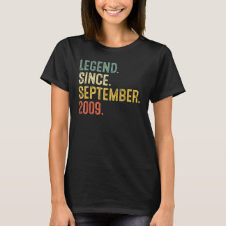 Camiseta Lenda De 13 Anos Desde Setembro De 2009, 13 Birt