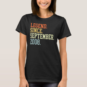 Camiseta Lenda De 14 Anos Desde Setembro De 2008 14 Bir