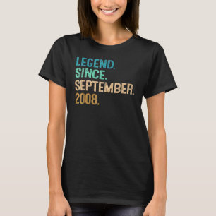 Camiseta Lenda De 14 Anos Desde Setembro De 2008 14 Bir