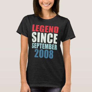 Camiseta Lenda De 14 Anos Desde Setembro De 2008 14 Bir
