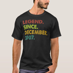 Camiseta Lenda De 15 Anos Desde O Nascimento De 15 De Dezem