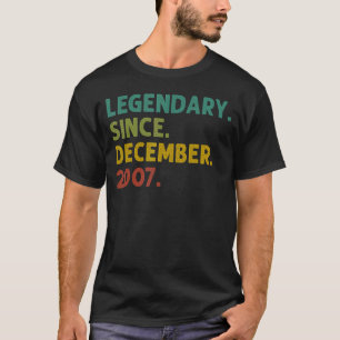Camiseta Lenda De 15 Anos Desde O Nascimento De 15 De Dezem