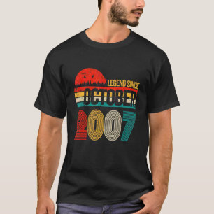 Camiseta Lenda De 15 Anos Desde Outubro De 2007 15