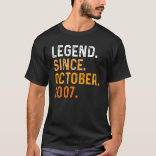 Camiseta Lenda De 15 Anos Desde Outubro De 2007 15