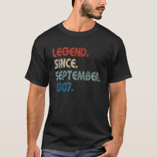 Camiseta Lenda De 15 Anos Desde Setembro De 2007 15 Bir