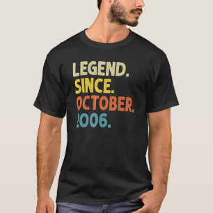 Camiseta Lenda de 16 anos desde outubro de 2006 16º nascime