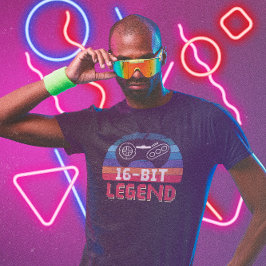 Camiseta Lenda de 16 bits - Jogo de vídeo