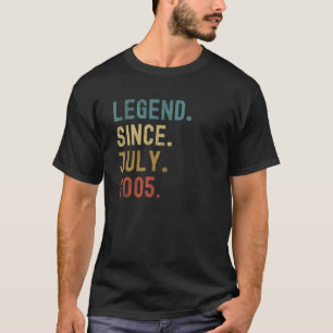 Camiseta Lenda de 17 anos desde julho de 2005 17º aniversár