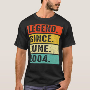 Camiseta Lenda de 18 anos desde junho de 2004 18º aniversár
