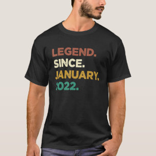 Camiseta Lenda De 1 Ano Desde primeiro aniversario De Janei