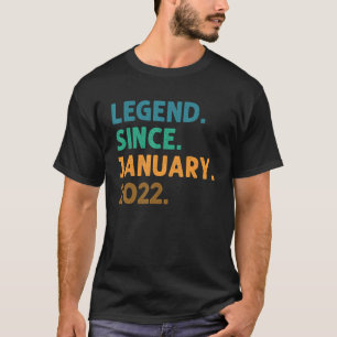 Camiseta Lenda De 1 Ano Desde primeiro aniversario De Janei