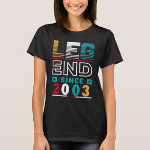 Camiseta Lenda De 20 Anos Desde O Nascimento Do 20 Vintage