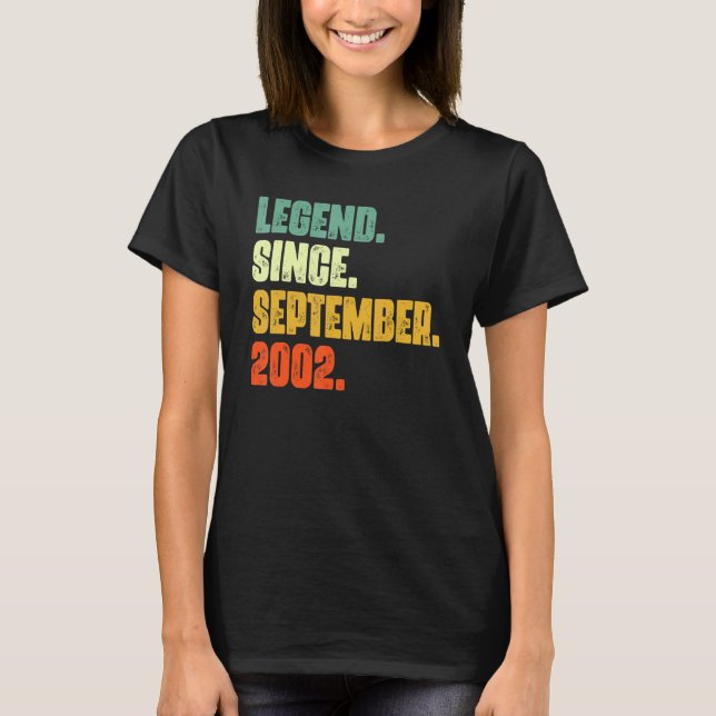 Camiseta Lenda De 20 Anos Desde Setembro De 2002 20 Bir (Frente)