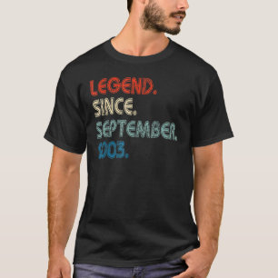Camiseta Lenda De 20 Anos Desde Setembro De 2003 20 Bir
