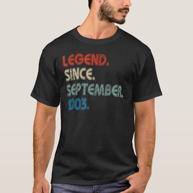 Camiseta Lenda De 20 Anos Desde Setembro De 2003 20 Bir (Frente)