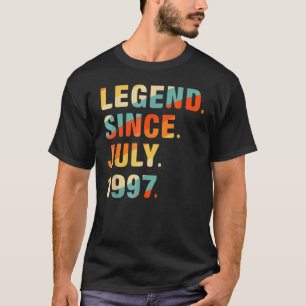 Camiseta Lenda De 25 Anos Desde Julho De 1997 25 Aniversári
