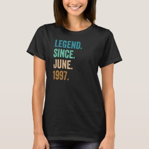 Camiseta Lenda De 25 Anos Desde Junho De 1997 25 Aniversári