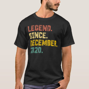 Camiseta Lenda De 2 Anos Desde Dezembro De 2020 Nascimento