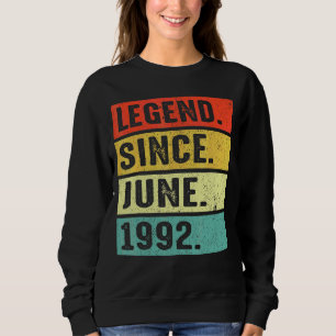Camiseta Lenda De 30 Anos Desde Junho De 1992 aniversário d