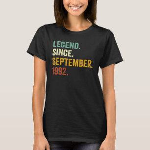 Camiseta Lenda De 30 Anos Desde Setembro De 1992 30 Bir