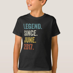 Camiseta Lenda De 5 Anos Desde Junho De 2017 5 Aniversário
