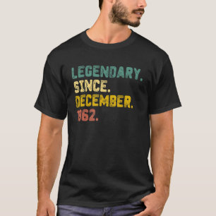 Camiseta Lenda De 60 Anos Desde Dezembro De 1962 60º Nascim