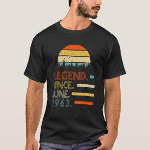 Camiseta Lenda De 60 Anos Desde Junho De 1963 60º Aniversár