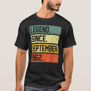 Camiseta Lenda De 60 Anos Desde Setembro De 1962 60º Bir
